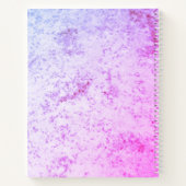 Carnet Monogramme en marbre rose et violet (Dos)