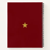 Carnet Monogramme et laurier sur marron (Dos)