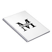 Carnet Monogramme et nom personnalisés (Côté Droit)