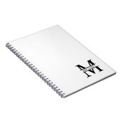 Carnet Monogramme et nom personnalisés (Côté Droit)