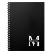 Carnet Monogramme et nom personnalisés (Devant)