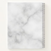 Carnet Monogramme et nom personnalisés modernes (Dos)