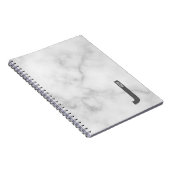 Carnet Monogramme et nom personnalisés modernes (Côté Droit)