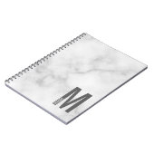 Carnet Monogramme et nom personnalisés modernes (Côté gauche)