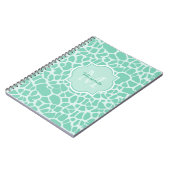 Carnet Monogramme et nom verts en bon état Girly (Côté gauche)