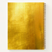 Carnet Monogramme Faux Or Faux brillant Jaune (Dos)