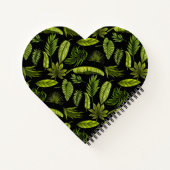 Carnet Monogramme Feuille Tropical très élégant (Dos)