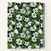 Carnet Monogramme floral de trèfle (Dos)