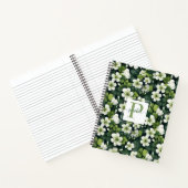 Carnet Monogramme floral de trèfle (Intérieur)