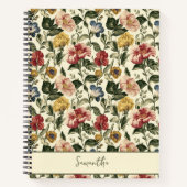 Carnet Monogramme Floral Vintage (Devant)