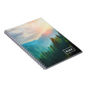 Carnet Monogramme | Forêt de pins dans les Dolomites, Ita (Côté Droit)