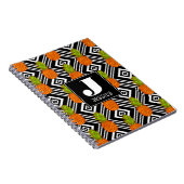 Carnet Monogramme géométrique des ananas | (Côté Droit)
