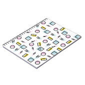 Carnet Monogramme géométrique en pastel de motif de (Côté gauche)