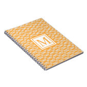 Carnet Monogramme géométrique en treillis moderne Mango S (Côté Droit)