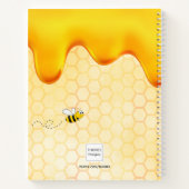 Carnet Monogramme goutte de miel d'abeille Sketchbook (Dos)