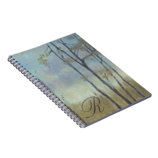 Carnet Monogramme | Grass de blé à structure arborescente (Côté Droit)