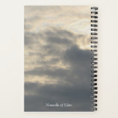 Carnet Monogramme gris et blanc 5,5 po x 8,5 po  (Verso)