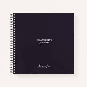 Carnet Monogramme Gris gris gris gris blanc spirale