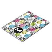 Carnet Monogramme grunge des paumes | d'ananas (Côté gauche)