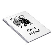Carnet Monogramme Hippo en colère (Côté Droit)