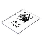 Carnet Monogramme Hippo en colère (Côté gauche)