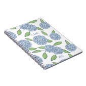Carnet Monogramme Hydrangea Prendre Note (Côté Droit)