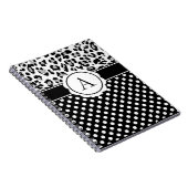 Carnet monogramme imprimé par des points et des an (Côté Droit)