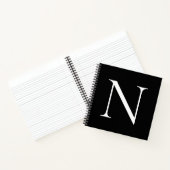 Carnet Monogramme initial Customisé (Intérieur)