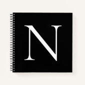 Carnet Monogramme initial Customisé (Devant)