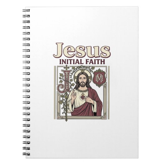 Carnet Monogramme initial de Jésus Foi Monogramme initial (Devant)