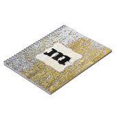 Carnet Monogramme initial des notes d'or et d'argent (Côté gauche)