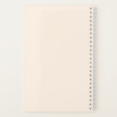 Carnet Monogramme initial moderne simple (Verso)