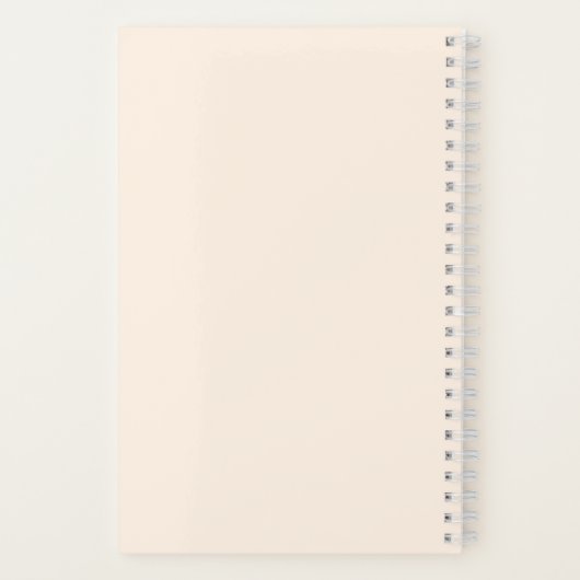 Carnet Monogramme initial moderne simple (Verso)