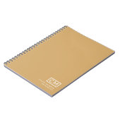 Carnet Monogramme Initial Professionnel Moderne Moutarde (Côté gauche)