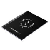 Carnet Monogramme Initiales couple famille couronne multi (Côté gauche)