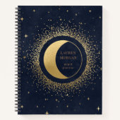 Carnet Monogramme Lune d'or Crescent (Devant)