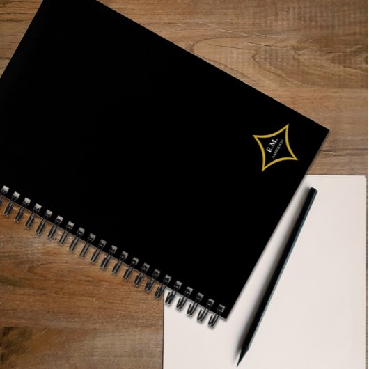 Carnet Monogramme minimaliste moderne