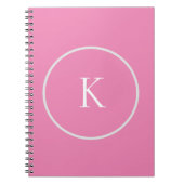 Carnet monogramme minimaliste personnalisé (Devant)