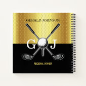 Carnet Monogramme minimaliste sur mesure (Dos)