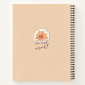 Carnet Monogramme moderne douce arrière - plan aquarelle (Dos)