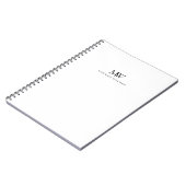 Carnet Monogramme Moderne Élégant Simple (Côté gauche)