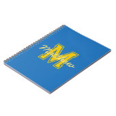 Carnet Monogramme Moderne Garçon Préppy Retour À L'École (Côté gauche)