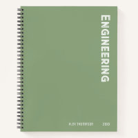 Monogramme moderne Ingénierie sauge vert