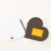 Carnet Monogramme Moderne Minimaliste Attrayant (Intérieur)