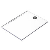 Carnet Monogramme Moderne Professionnel Simple Initiales (Côté gauche)