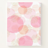 Carnet Monogramme moderne rose Parties scintillant fille  (Dos)