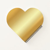 Carnet Monogramme moderne tendance Elégant Modèle or (Dos)