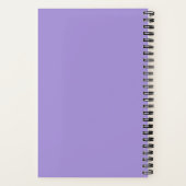 Carnet Monogramme Moderne Violet Clair Tendance (Verso)