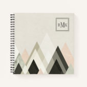 Carnet Monogramme | Monts au-delà des montagnes III (Devant)