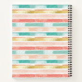 Carnet Monogramme Motif Pastel Géométrique sans couture (Dos)